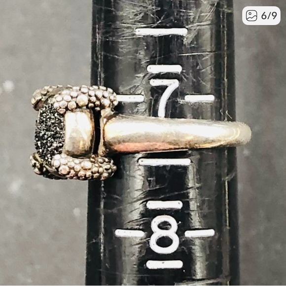 Michael Dawkins Sterling Silver Druzy Ring - Picture 6 of 10
